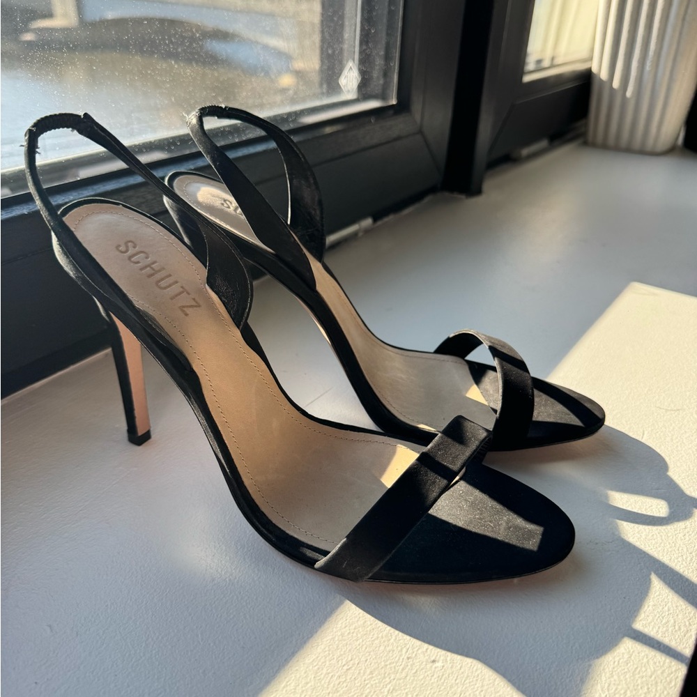 SCHUTZ Elegant Black Heels (Worn Once)